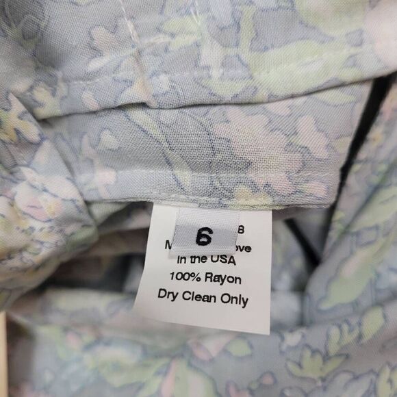 NWT Lily Ashwell Kylis Bell Bottom Pants Sz 6 Mama Floral Cottagecore Romantic - Picture 4 of 8